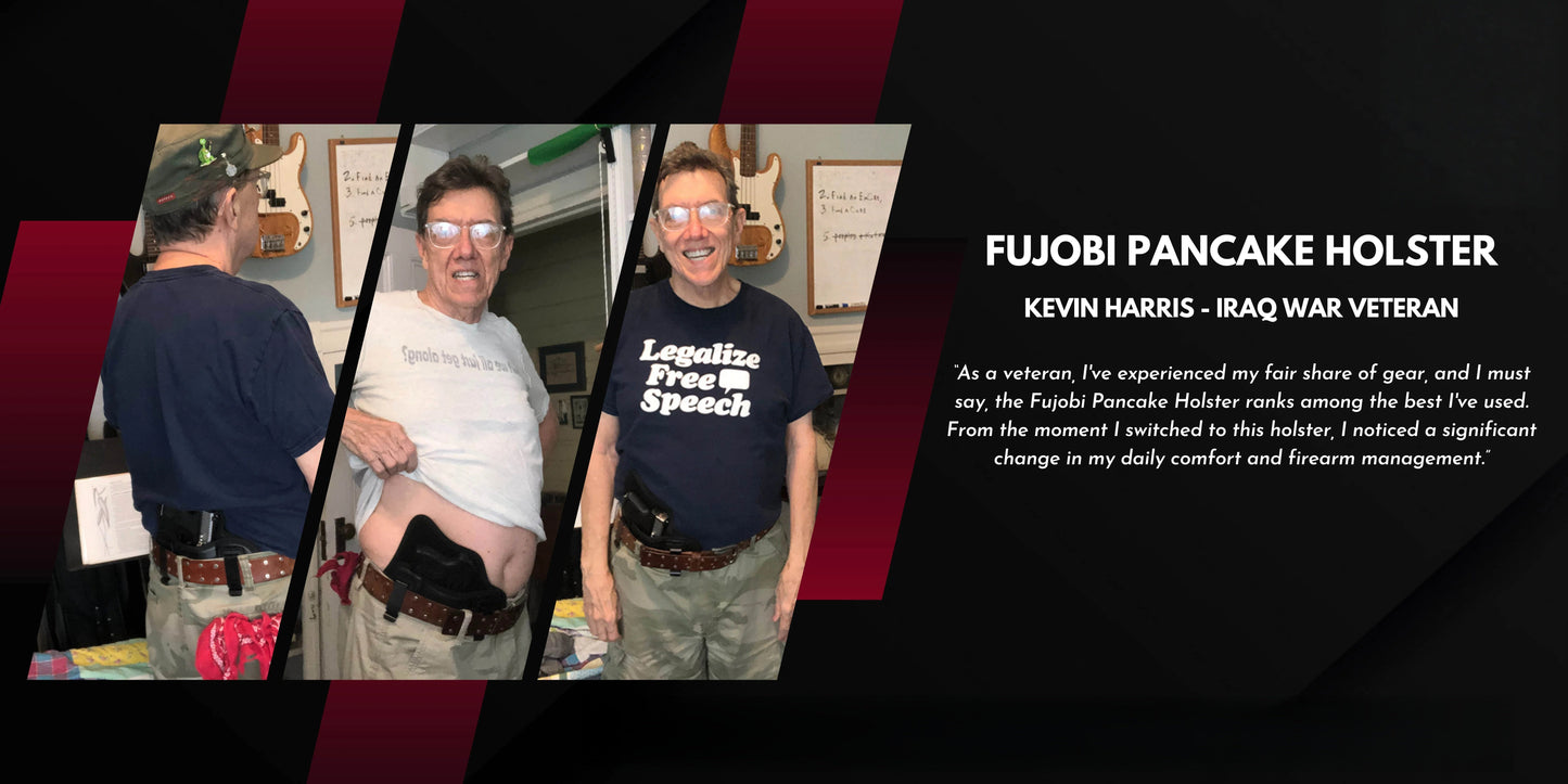 🔫Pancake Holster - Most comfortable holster for fat people in America