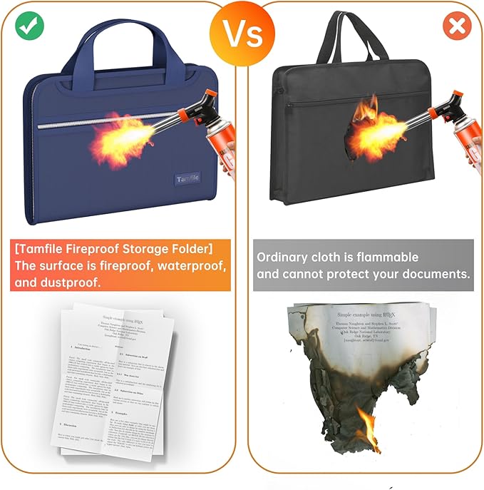🔥HOST SALES 49% OFF🔥Fireproof Document Organizer with Handle
