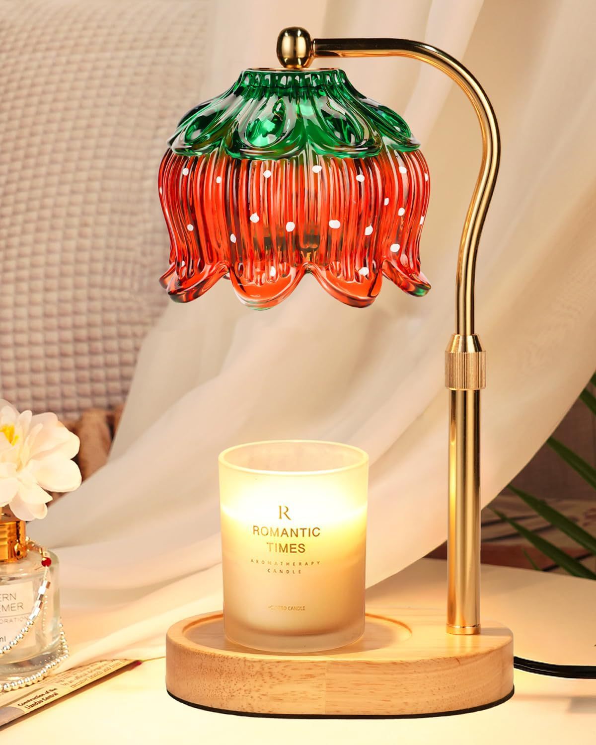 π₯2nd Item 60% OFF + FREE SHIPPING πππ₯ Flower Candle Warmer Lamp with Timer, Dimmable Candle Lamp Warmer