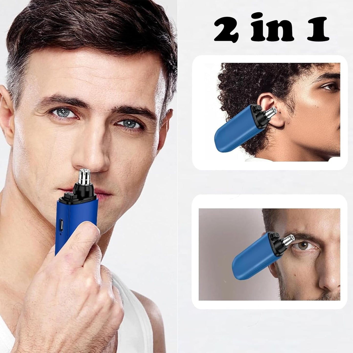 πββοΈ Groom with Precision -β¨ Ultimate 2-in-1 Nose Hair Trimmer - For Effortless, All-Day Comfort!