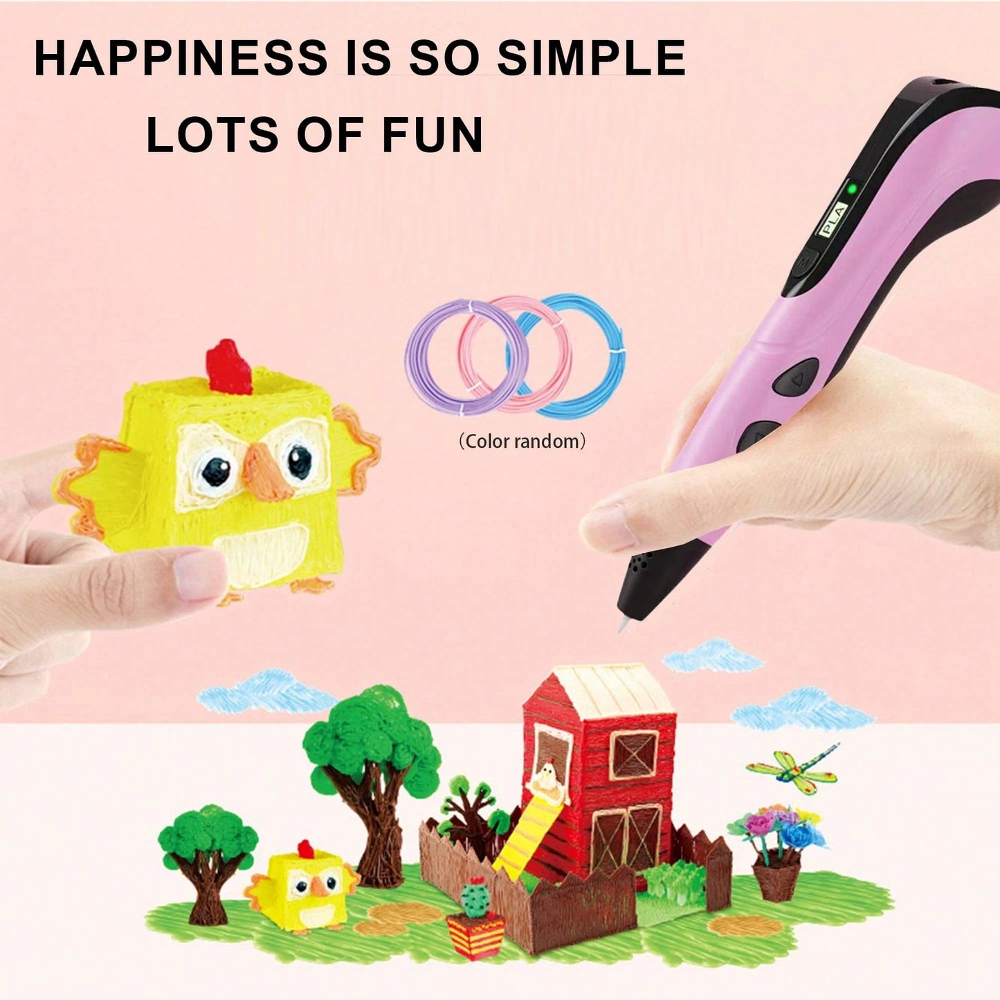 🎉🎁NEW 3D Printing Pen 3d Pen Set for Kids, LCD Display with PLA Filament