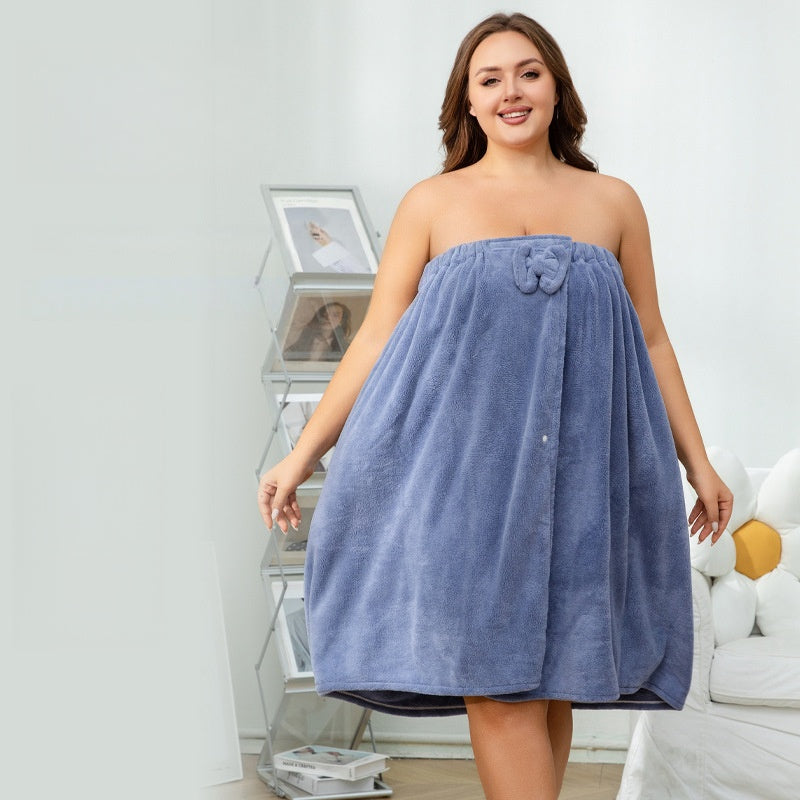 Plus Size Bath Skirt & Shower Cap Set