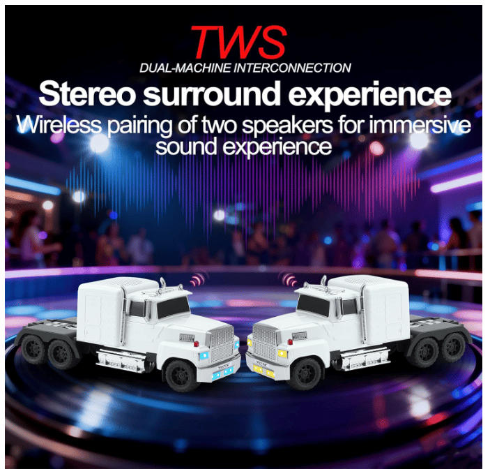 WS-570 Retro American Truck Model Bluetooth Replica Speaker – Portable HD Sound