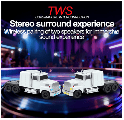 WS-570 Retro American Truck Model Bluetooth Replica Speaker – Portable HD Sound