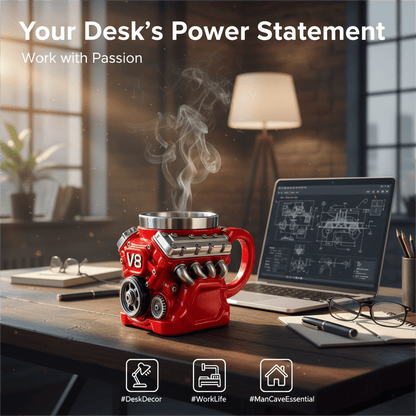 ⚡✨Ultimate V8 Engine Gift Mug & A Gearhead's Dream