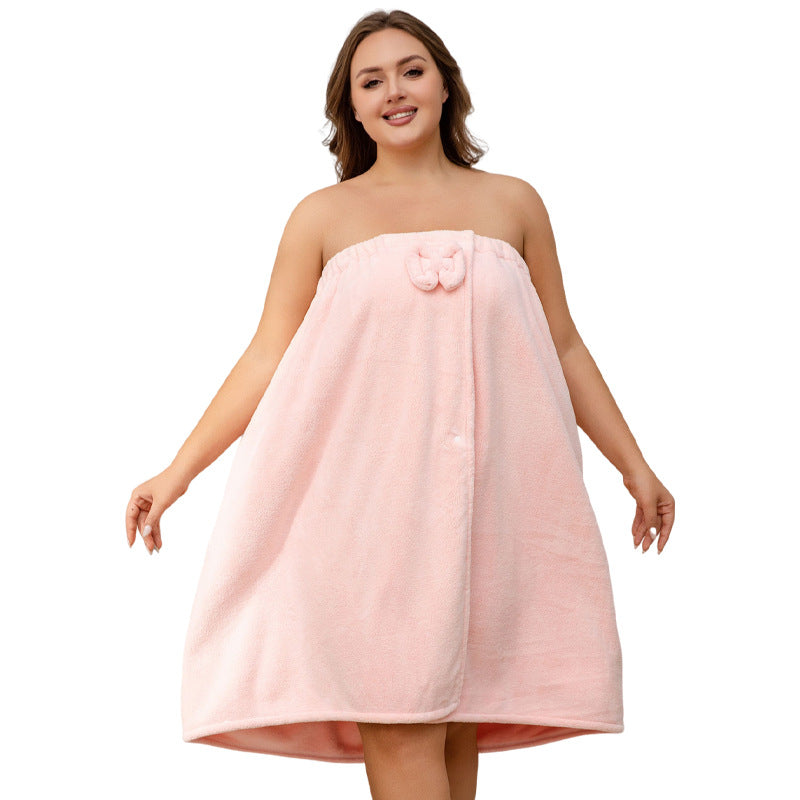 Plus Size Bath Skirt & Shower Cap Set