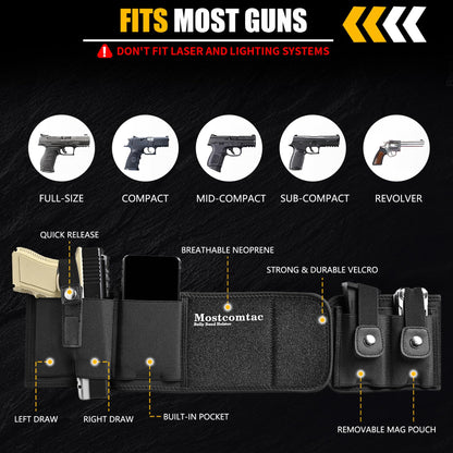 👍🔫Belly Band Holster for Men & Women - Comfortable Carry Gun Holster