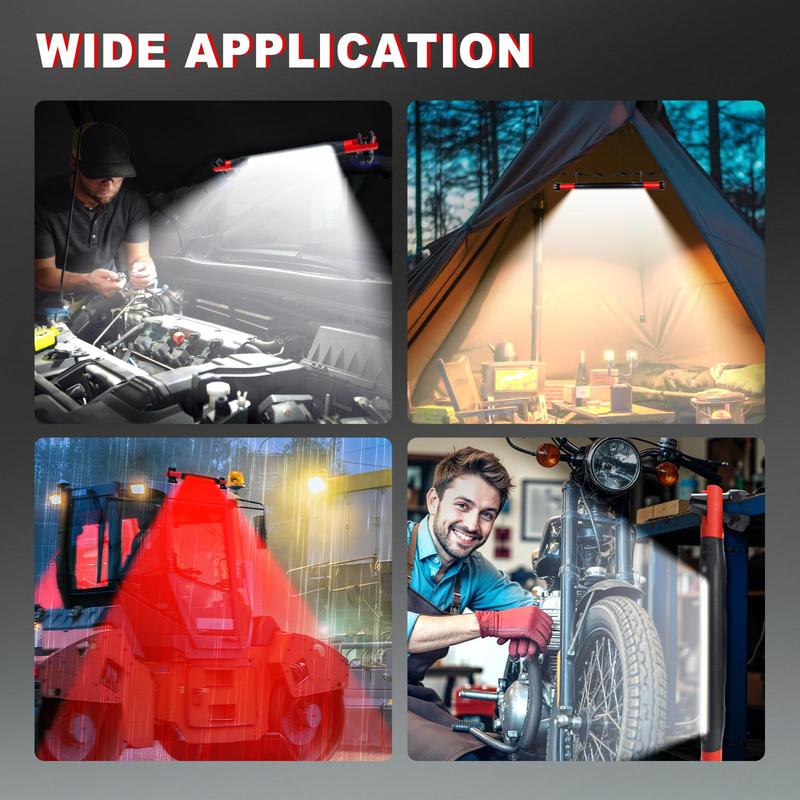 ✨Rechargeable Underhood Work Flashlight With A Magnetic Base And Hook✨