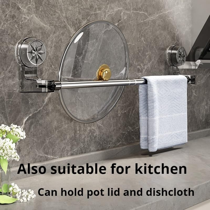 ⏰Limited-Time 49% Off - Christmas Special 🎄Stainless Steel Suction Cup Towel Rack