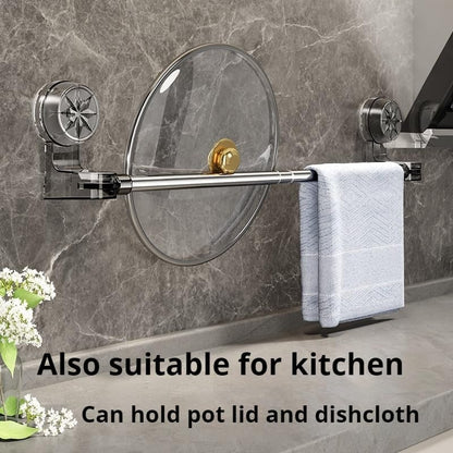⏰Limited-Time 49% Off - Christmas Special 🎄Stainless Steel Suction Cup Towel Rack