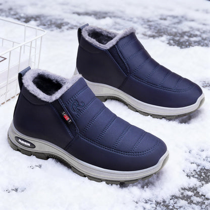 Women’s Slip-On Fleece-Lined Winter Boots – Warm, Waterproof & Anti-Slip