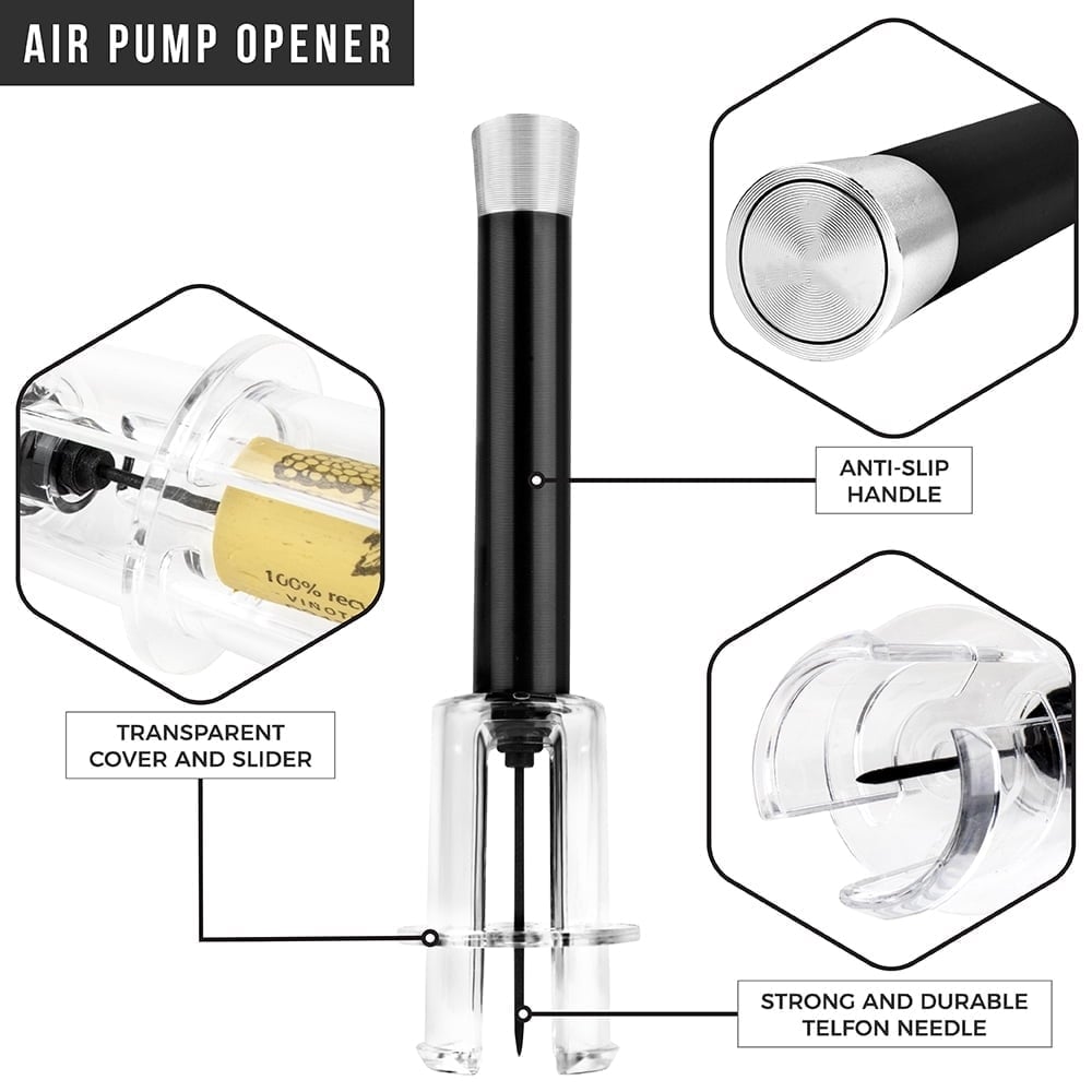 🍷Air Pump Cork Remover Wine Bottle Opener Set