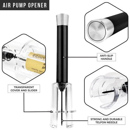 🍷Air Pump Cork Remover Wine Bottle Opener Set