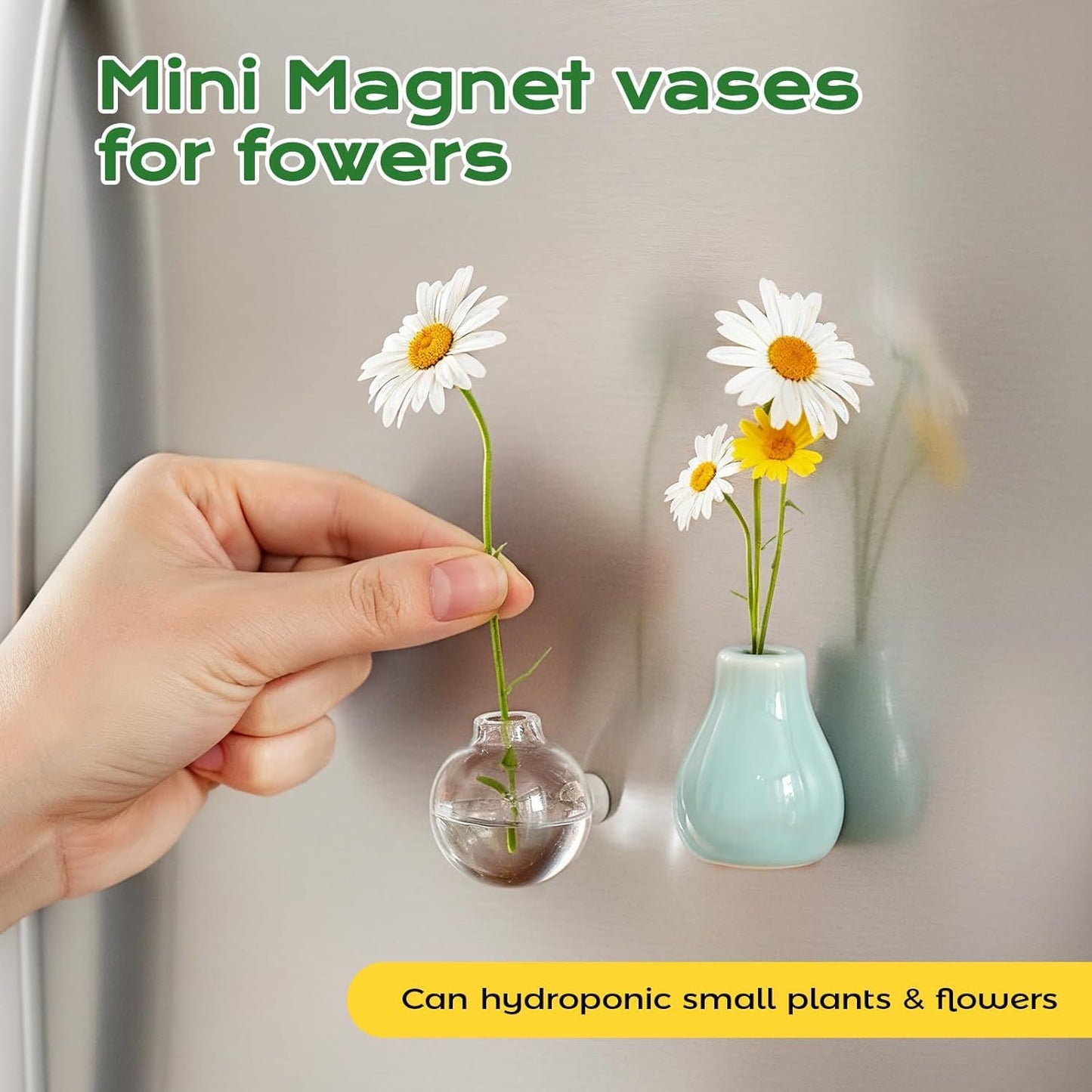 🌸Small items = big home joy!🏺Mini Vase Magnets for Fridge