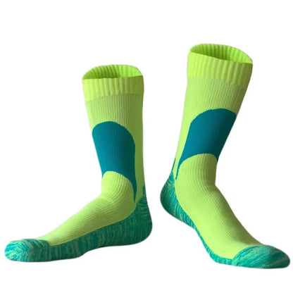 🧦 Unisex Crew Waterproof Socks – Neon Pulse