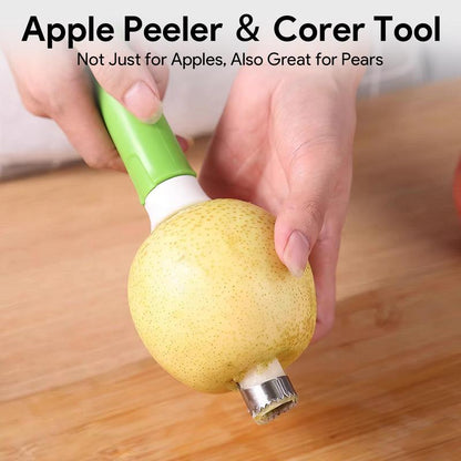 2-in-1 Apple Corer & Peeler 🍎🔪 , Stainless Steel Fruit Tool , Must-Have Kitchen Gadget ✨