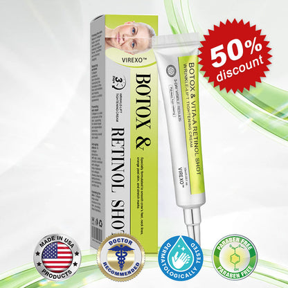 👨‍⚕️Made and shipped from Australia💫 Botox & Vita-A Retinol Shot Wrinkle-Lift Tightening cream - Last Day Promotion 70% OFF
