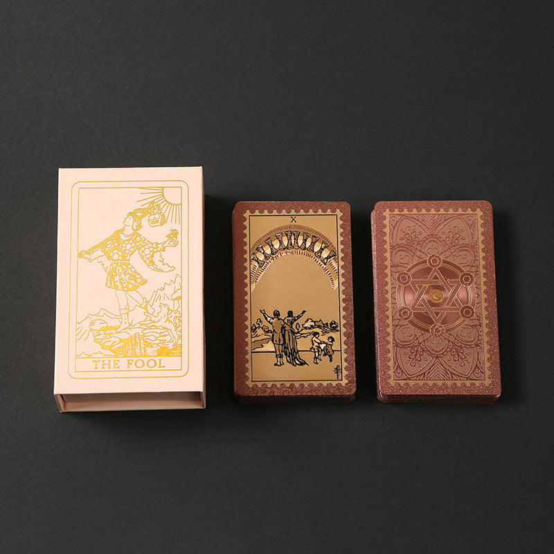 🔮Today Only 2nd 60% OFF!🔥Rose Gold Tarot Cards with Guide Book🔮