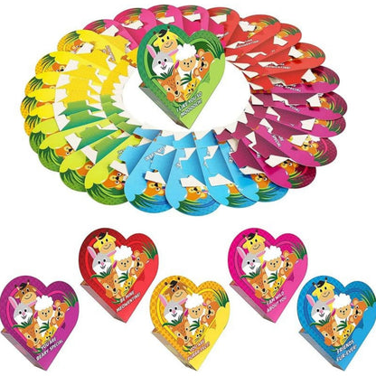 💖Hot 50% OFF💝 Animal Building Blocks Valentine’s Cards for Kids – 2026 Valentine’s Day Gifts 💝