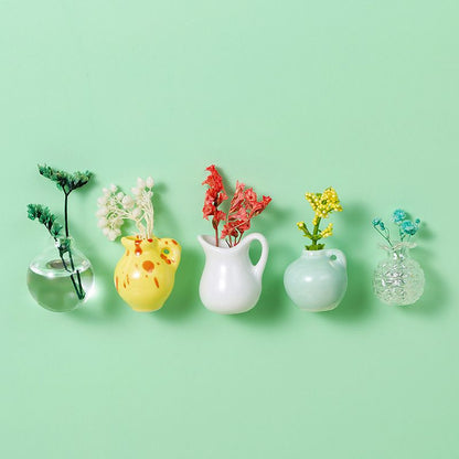 🌸Small items = big home joy!🏺Mini Vase Magnets for Fridge