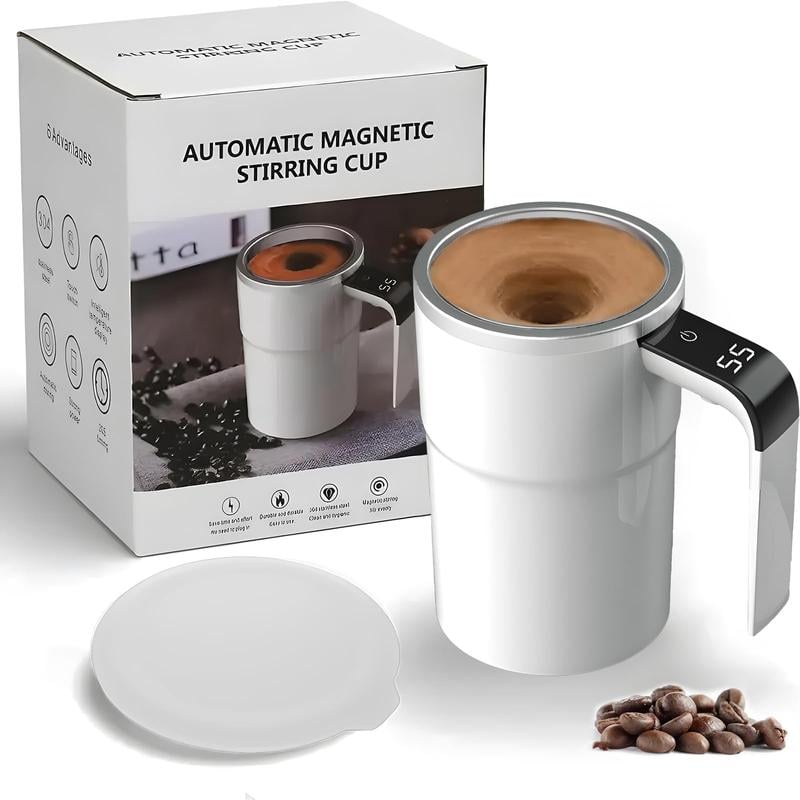 ✨Last Day 49% OFF - Electric coffee mug with a built-in LCD thermometer, perfect for brewing coffee, milk, cocoa, etc.