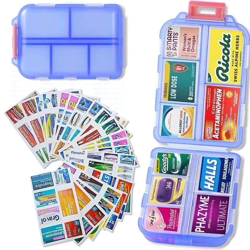 🌸Mother's Day Sale 49% OFF🔥Travel Pill Organizer Box (161 Labels for Customization)