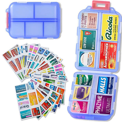 🌸Mother's Day Sale 49% OFF🔥Travel Pill Organizer Box (161 Labels for Customization)