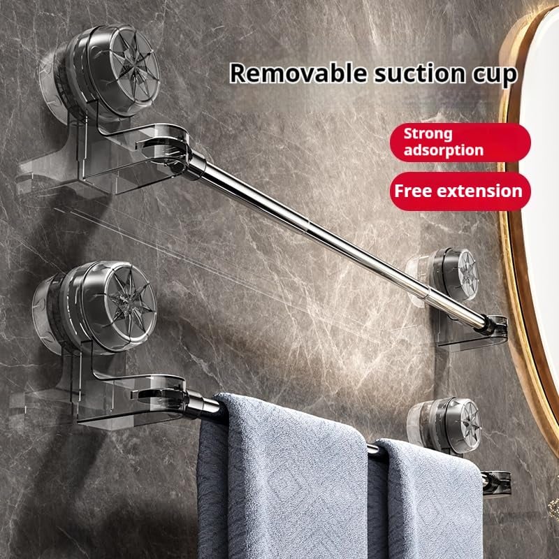 ⏰Limited-Time 49% Off - Christmas Special 🎄Stainless Steel Suction Cup Towel Rack