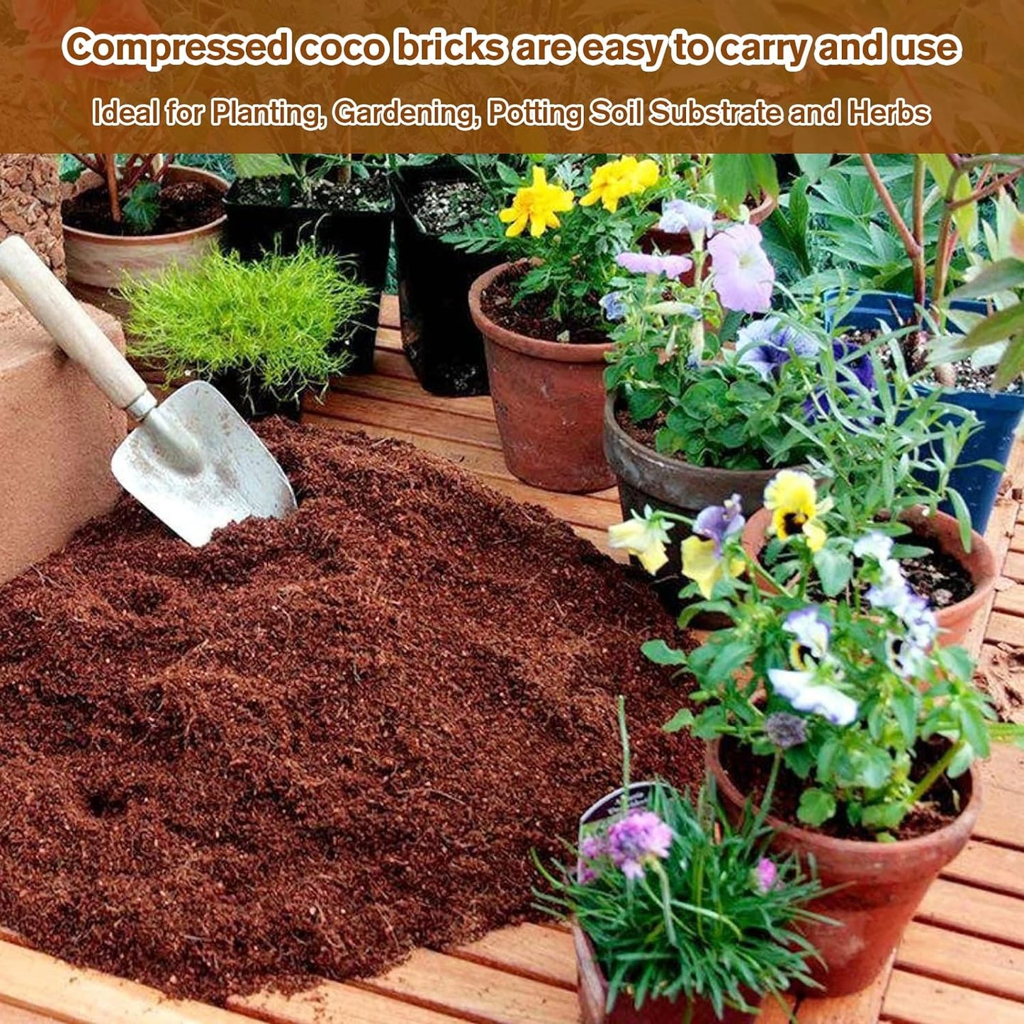 🔥LAST DAY 50% OFF🌱Premium Organic Coconut Coir Bricks for Plants