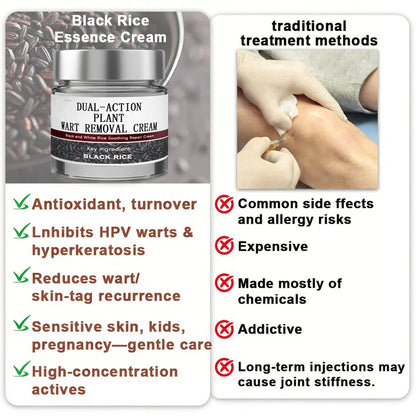 Virexo™ Black Rice Skin Repair Essence Cream (Removes warts and skin growths, improves keratin buildup and seborrheic dermatitis, follicular keratosis, age spots, and bruising)