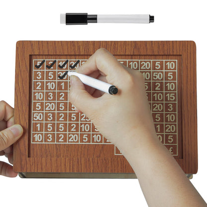 🎁 Hot Sale 50% OFF 🔥Retro Style Wooden Money Box with Counter Piggy Bank Handmade Saving Money Goal Piggy Bank