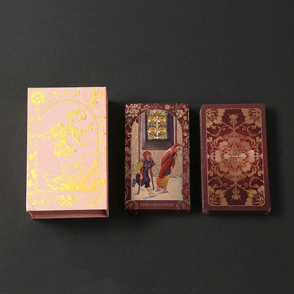 🔮Today Only 2nd 60% OFF!🔥Rose Gold Tarot Cards with Guide Book🔮