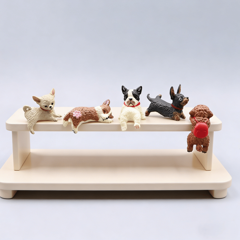 ⏰LAST DAY 60% OFF🔥 Hand-Painted Mini Cat Desk Figurines – Set of 5 Cute Cartoon Kitty Companions