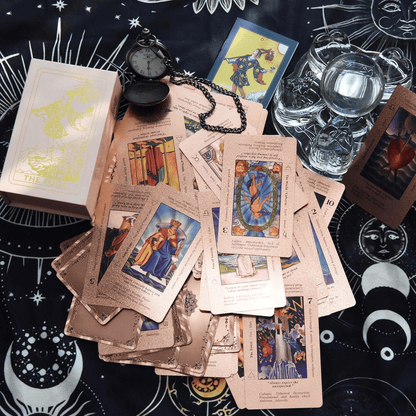 🔮Today Only 2nd 60% OFF!🔥Rose Gold Tarot Cards with Guide Book🔮