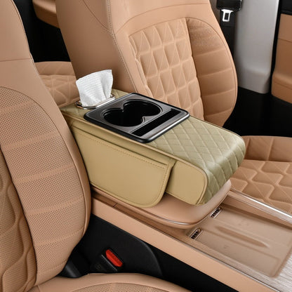 Multifunctional PU Leather Car Armrest Box Mat