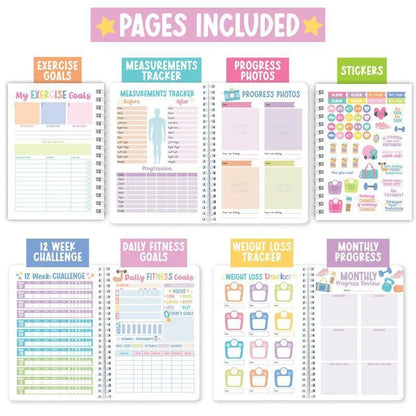 🔥Health & Fitness Journal 2026 | Exercise Planner & Weight Loss Tracker