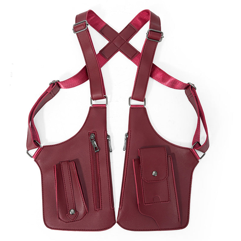 🎒 Premium Leather Underarm Shoulder Bag for Men & Women Anti-theft Hidden Storage