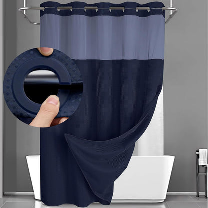 🔥LAST DAY 49% OFF🔥No Hook Shower Curtain with Snap in Liner