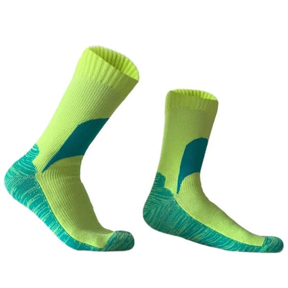 🧦 Unisex Crew Waterproof Socks – Neon Pulse