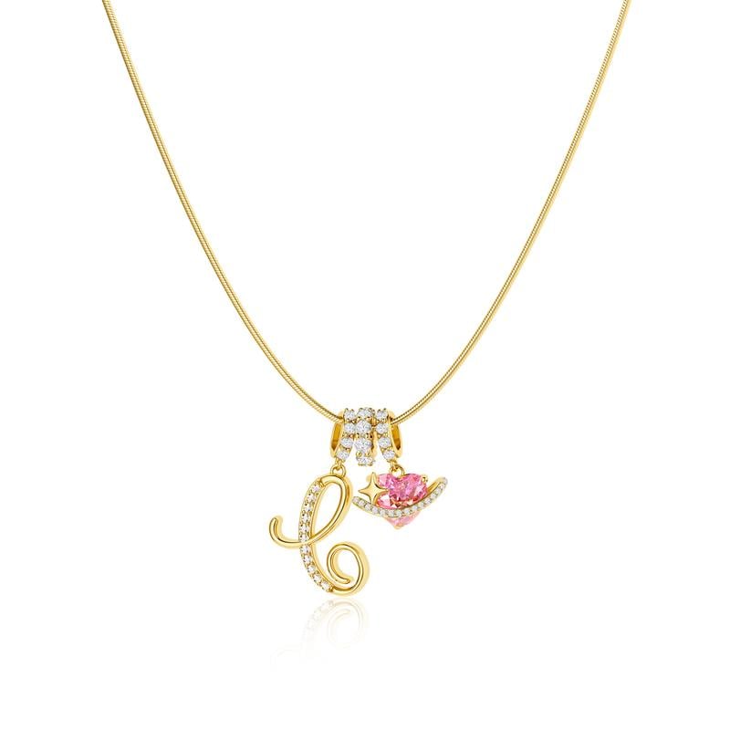 🎁14K Gold/Silver Plated 3-Layering Initial A-Z Letter Pendant Necklaces
