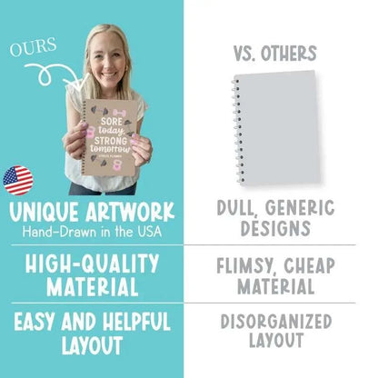 🔥Health & Fitness Journal 2026 | Exercise Planner & Weight Loss Tracker