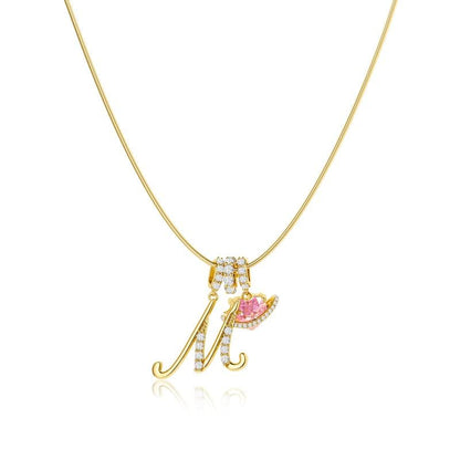🎁14K Gold/Silver Plated 3-Layering Initial A-Z Letter Pendant Necklaces