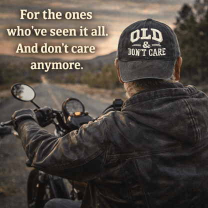 🧢 2026 New Year Hot Sale |  Vintage Distressed “OLD & DON’T CARE” Cap
