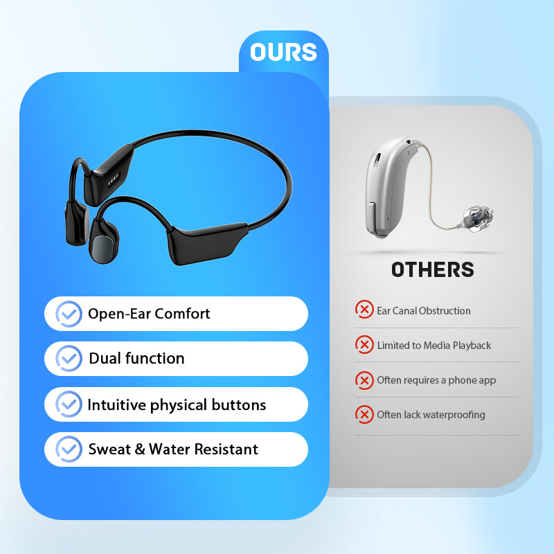 🌎Ends Today: 70% OFF!⏰👂Revitalize your ears again💖 💥 LIMITED TIME OFFER!🔥Bone Conduction Smart Hearing Aid Bluetooth Earphones