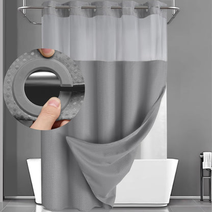 🔥LAST DAY 49% OFF🔥No Hook Shower Curtain with Snap in Liner