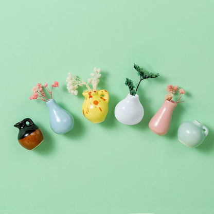🌸Small items = big home joy!🏺Mini Vase Magnets for Fridge