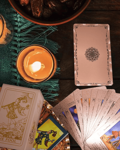 🔮Today Only 2nd 60% OFF!🔥Rose Gold Tarot Cards with Guide Book🔮