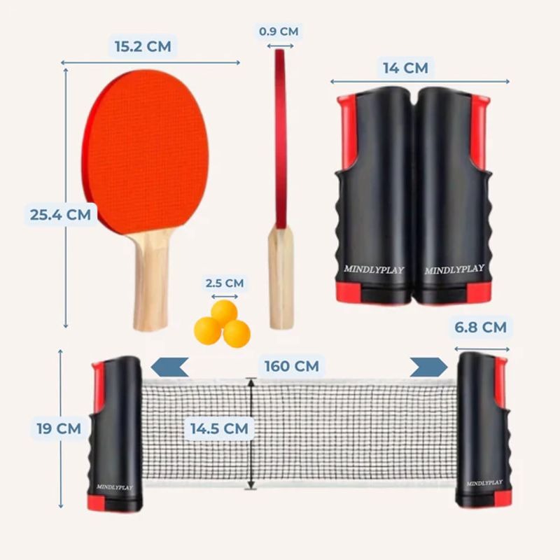 🔥 Limited Time Offer 🏓 All-in-One Table Tennis Set – Play Anytime, Anywhere