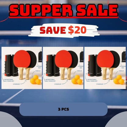 🔥 Limited Time Offer 🏓 All-in-One Table Tennis Set – Play Anytime, Anywhere