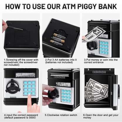💥LAST DAY SALE 49% OFF-Cash Coin Can Safe Bank Electronic Coin Money Bank